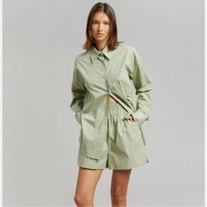 The Frankie Shop Lui Boxer Short in Sage